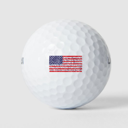 Balles De Golf Distressed-Drapeau (Devant)