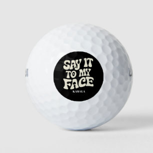 Balles De Golf Dites-le moi en face Kamala Harris Débat 2024