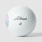Balles De Golf do-it-yourself Monogramme blanc 3D en cercle, verr (Logo)