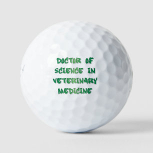 Balles De Golf Docteur scientifique en médecine vétérinaire