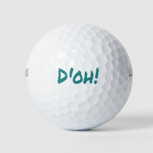 Balles De Golf D'OH ! Funny Classic 90's (Devant)