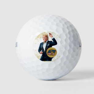 Balles De Golf Donald Trump 2024 Lauréat du 47e anniversaire de l