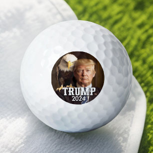 Balles De Golf Donald Trump 2024 Photo - aigle chauve sur l'épaul