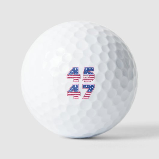Balles De Golf Donald Trump 45-47 (Recto)