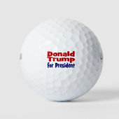 Balles De Golf Donald Trump pour le président rouge bleu (Devant)