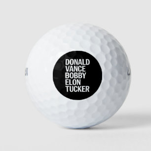 Balles De Golf Donald Vance Bobby Elon et Tucker