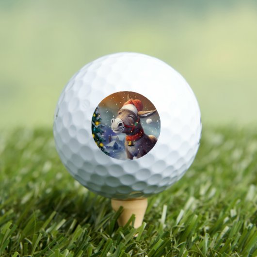 Balles De Golf Donkey de Noël (1) (T-shirt Insitu)