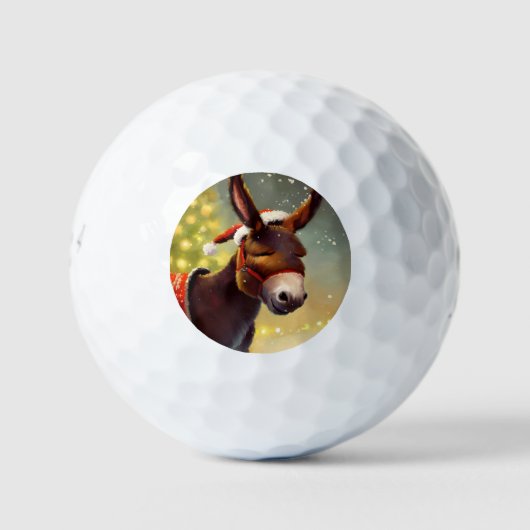 Balles De Golf Donkey de Noël (4) (Devant)