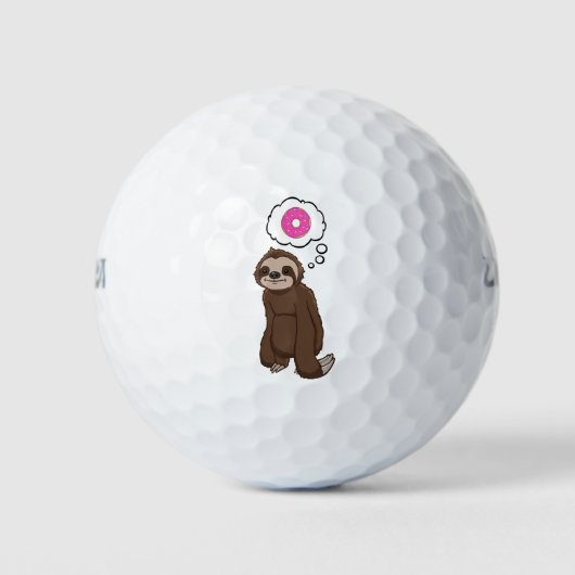 Balles De Golf Donut rose Sloth (Devant)