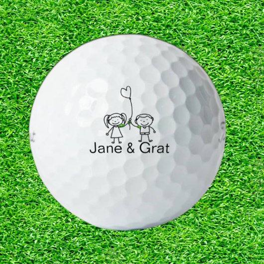 Balles De Golf Doodle Daughter & Son Golf Cadeau