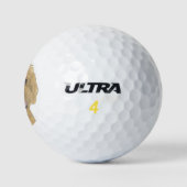 Balles De Golf Doodle rouge d'abricot (Logo)