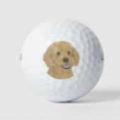 Balles De Golf Doodle rouge d'abricot (Devant)