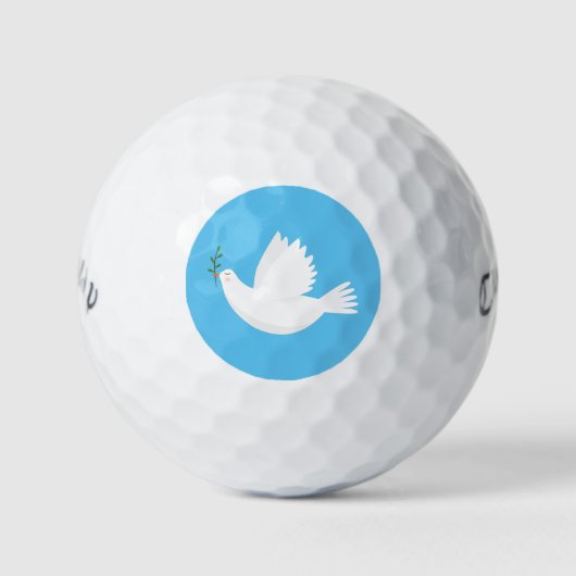Balles De Golf Dove with olive branch (Devant)