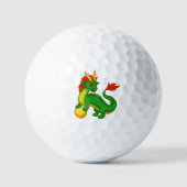Balles De Golf Dragon vert chinois (Recto)