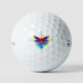 Balles De Golf Dragonfly en arc-en-ciel (Recto)
