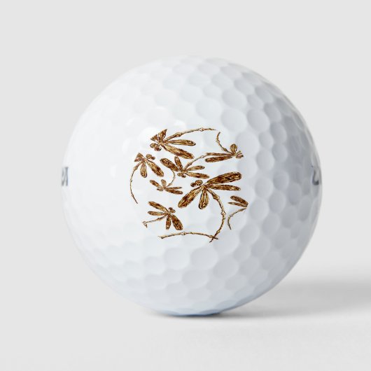 Balles De Golf Dragonfly Frenzy Gold (Devant)