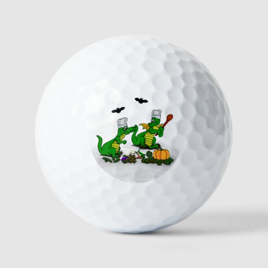 Balles De Golf Dragons - Joyeux Halloween ! Aujourd'hui je vais c (Recto)