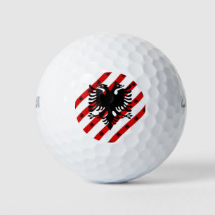 Balles De Golf Drapeau à rayures albanais