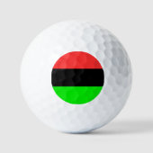 Balles De Golf Drapeau africain (Recto)