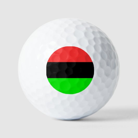 Balles De Golf Drapeau africain (Recto)