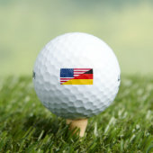 Balles De Golf Drapeau allemand American Pride US Allemagne (T-shirt Insitu)