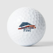 Balles De Golf Drapeau America First USA (Recto)