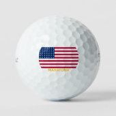 Balles de golf Drapeau américain (Recto)