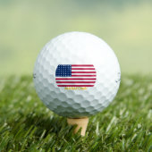 Balles de golf Drapeau américain (T-shirt Insitu)