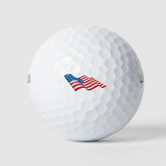 Balles De Golf Drapeau américain (Devant)
