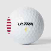 Balles De Golf Drapeau Américain (Logo)