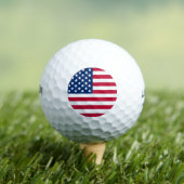 Balles De Golf Drapeau Américain (T-shirt Insitu)