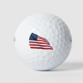 Balles De Golf Drapeau américain 2412 (Devant)