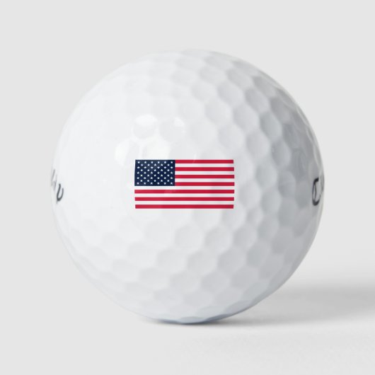 Balles De Golf Drapeau américain 50 étoiles : vieilles étoiles de (Devant)