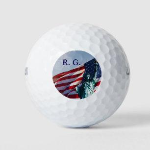 Balles De Golf Drapeau américain Lady Liberty