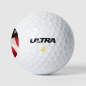 Balles De Golf Drapeau américain vertical (Logo)