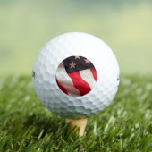 Balles De Golf Drapeau américain vertical (T-shirt Insitu)