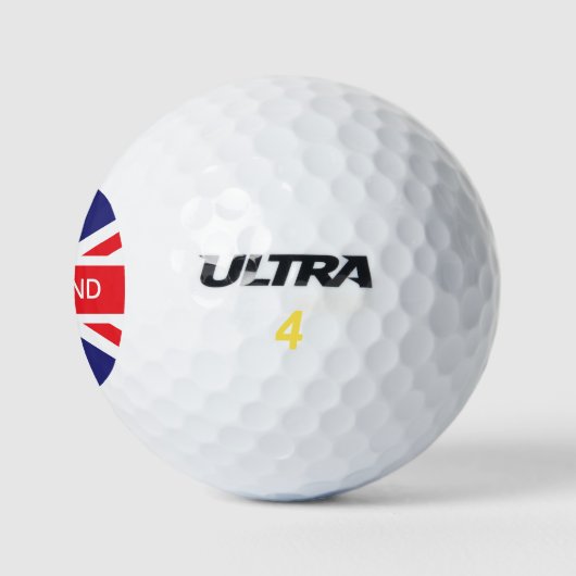 Balles De Golf Drapeau anglais Union Jack (Logo)