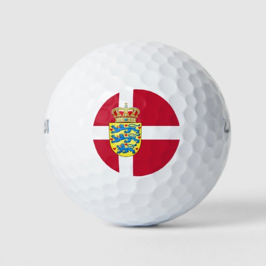 Balles De Golf Drapeau/armoiries du Danemark (Devant)