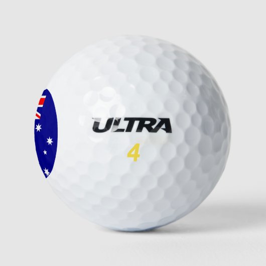 Balles De Golf Drapeau Australie (Logo)