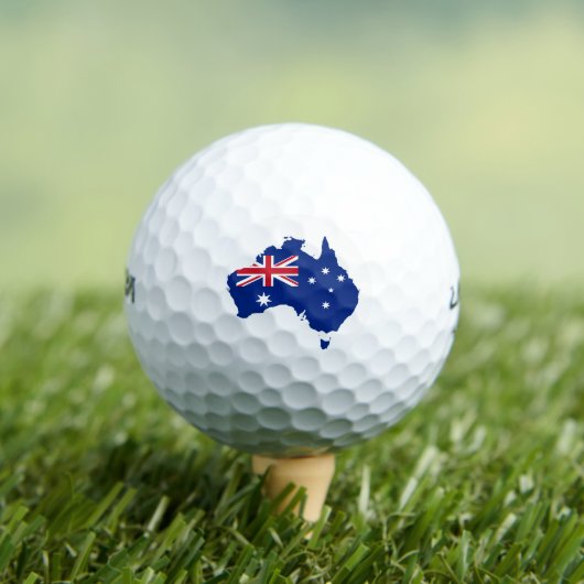Balles De Golf Drapeau australien (T-shirt Insitu)