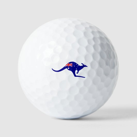 Balles De Golf Drapeau australien Kangaroo (Recto)