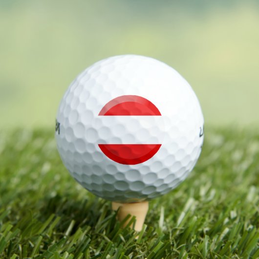 Balles De Golf Drapeau autrichien (T-shirt Insitu)