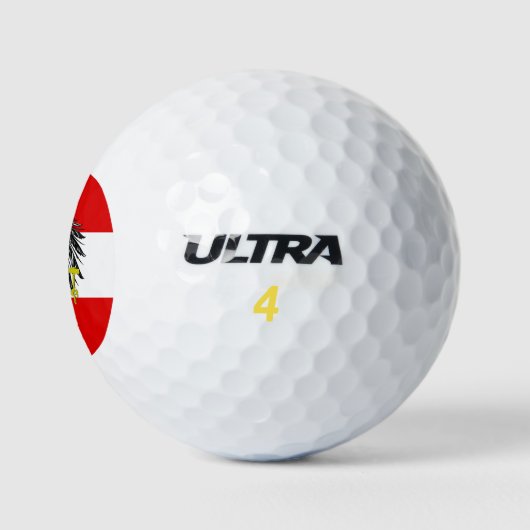 Balles De Golf Drapeau autrichien (Logo)