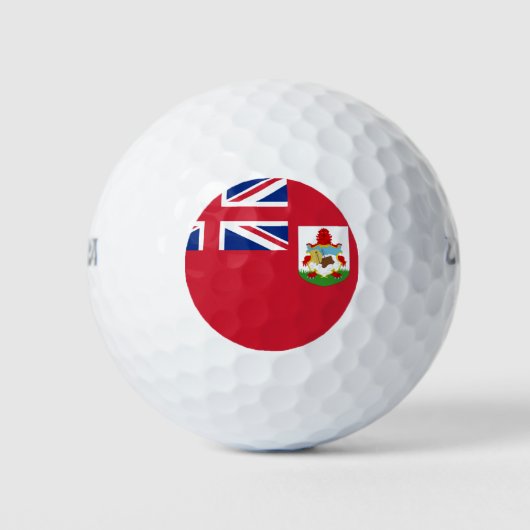 Balles De Golf Drapeau Bermudes Golf Balls (Devant)