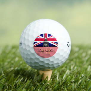 Balles De Golf Drapeau britannique monogramme & Royaume-Uni /UK G