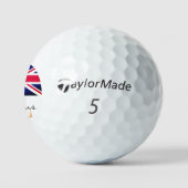 Balles De Golf Drapeau britannique monogramme & Royaume-Uni /UK G (Logo)