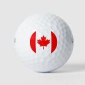 Balles de Golf Drapeau Canada | Conception Feuille (Devant)