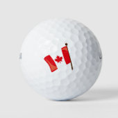 Balles De Golf Drapeau canadien (Devant)