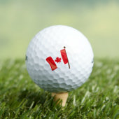 Balles De Golf Drapeau canadien (T-shirt Insitu)