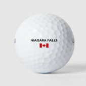 Balles De Golf Drapeau canadien de Niagara Falls Canada Couleur c (Devant)